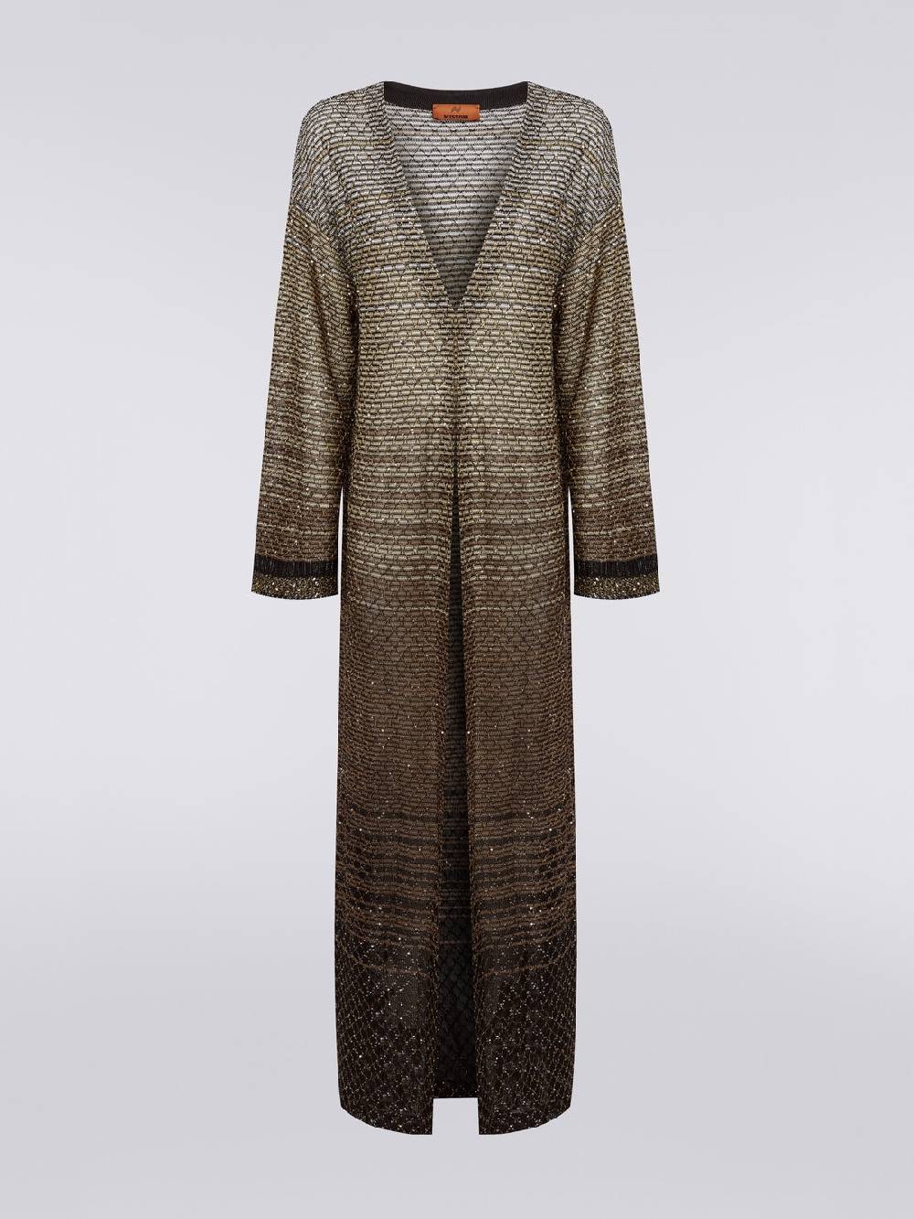 Missoni Cardigan lungo in maglia dégradé con paillettes Offerta