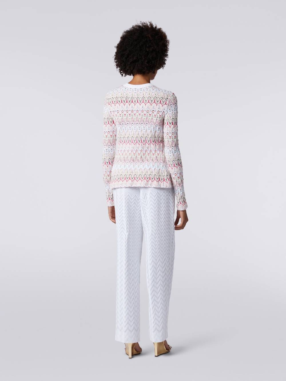 Missoni Cardigan in maglia con profili a contrasto e motivo a onde Outlet