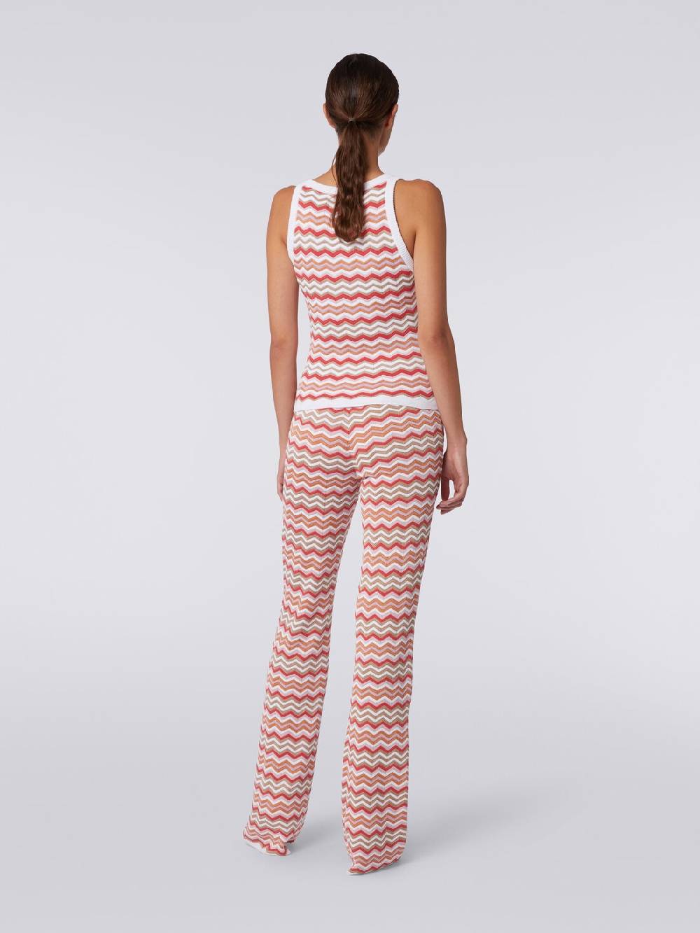Missoni Canottiera in maglia di cotone e viscosa zig zag Saldi Di Fabbrica