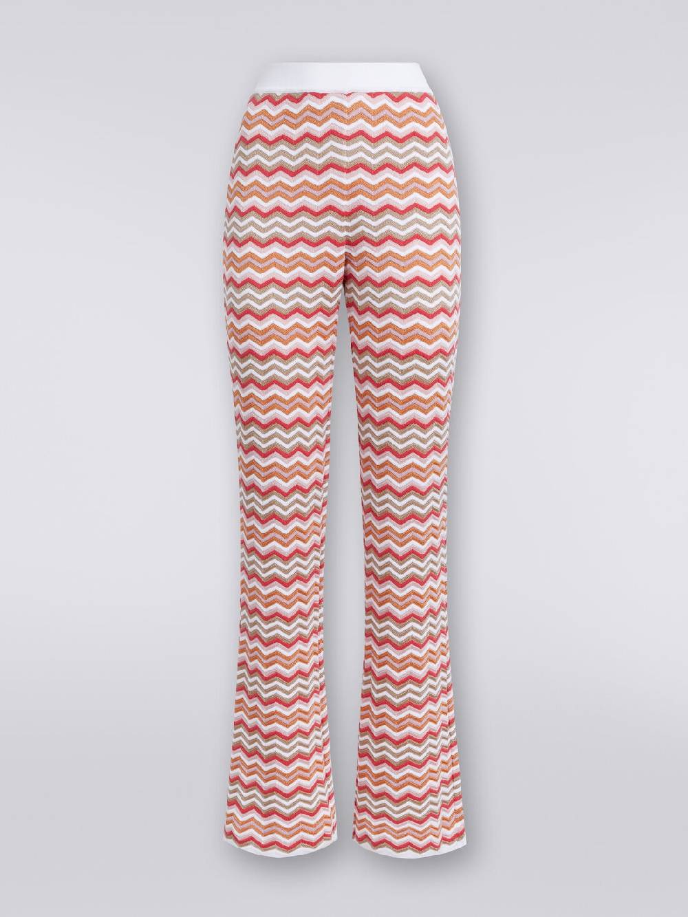 Missoni Pantaloni in maglia di cotone e viscosa zig zag I Più Venduti