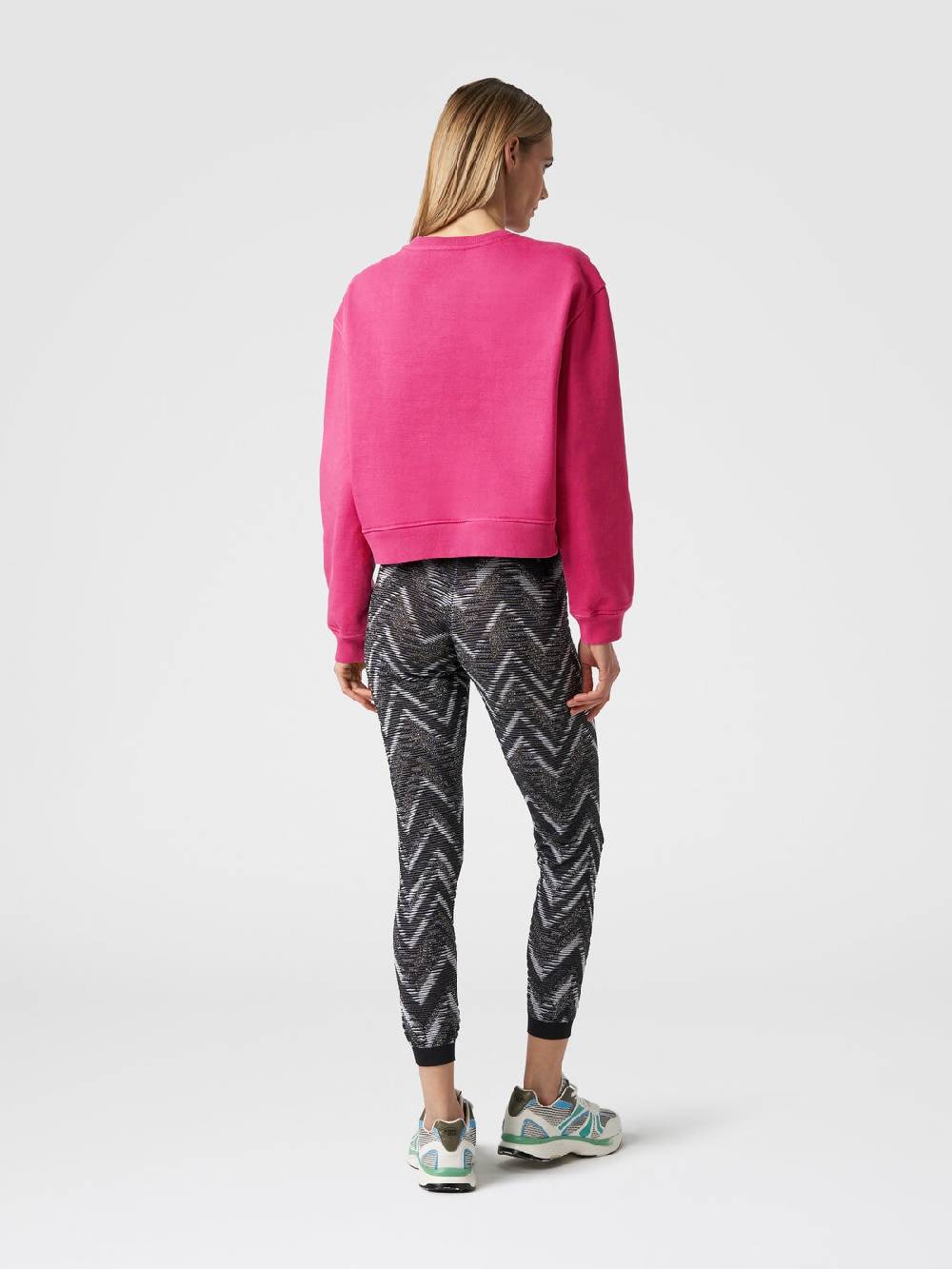 Missoni Felpa girocollo in cotone con logo In Saldo