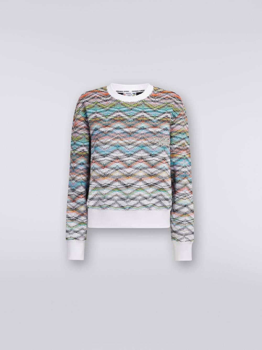 Missoni Felpa girocollo in maglia con lurex e logo Moda