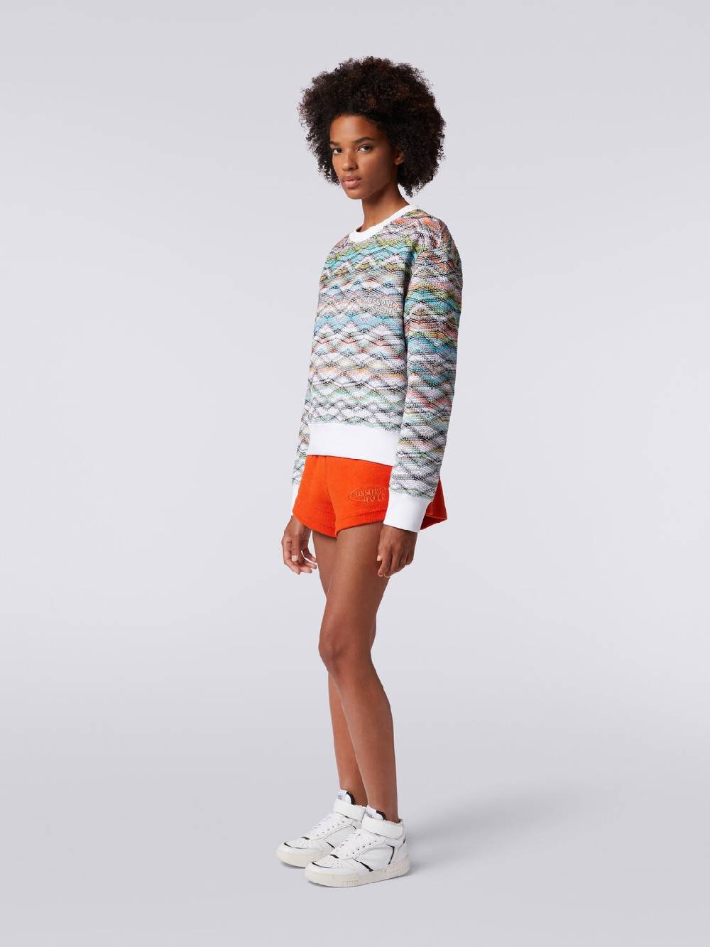 Missoni Felpa girocollo in maglia con lurex e logo Moda