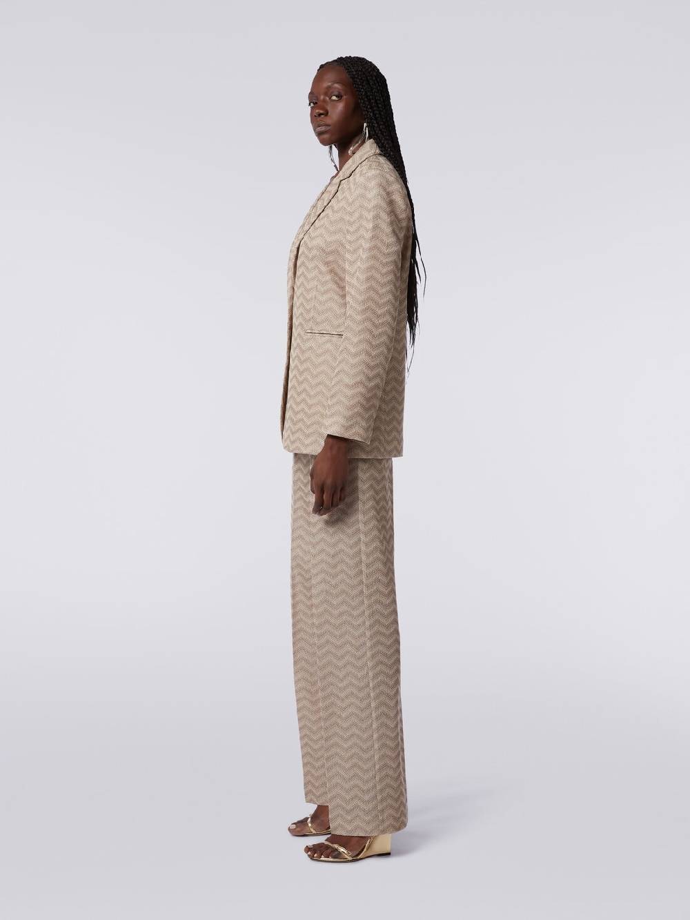 Missoni Blazer monopetto in cotone chevron Promozione