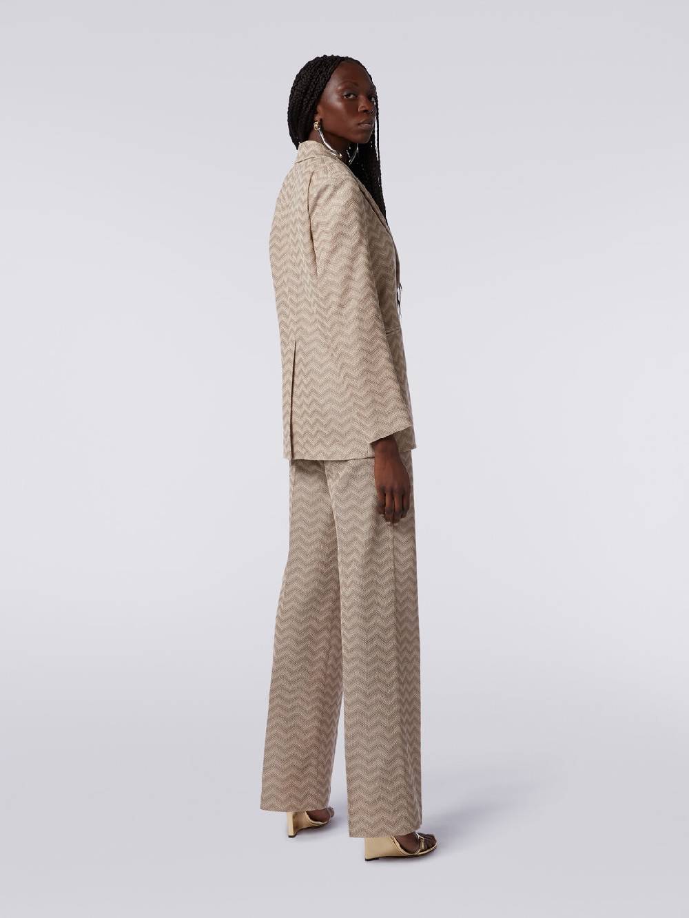 Missoni Blazer monopetto in cotone chevron Promozione