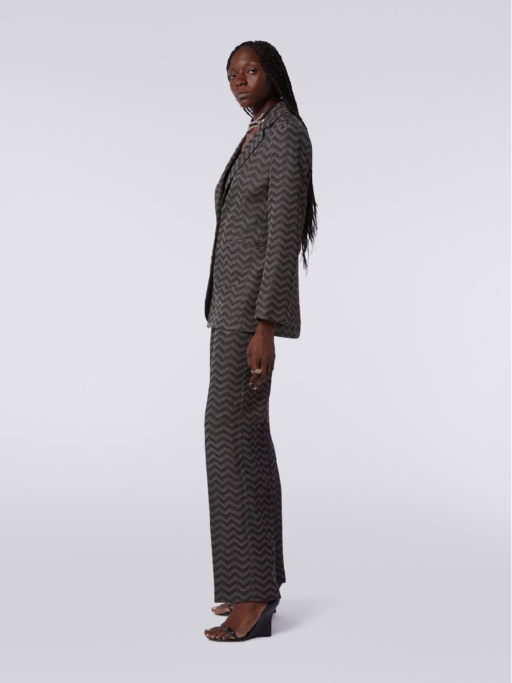 Missoni Blazer monopetto in cotone chevron In Linea