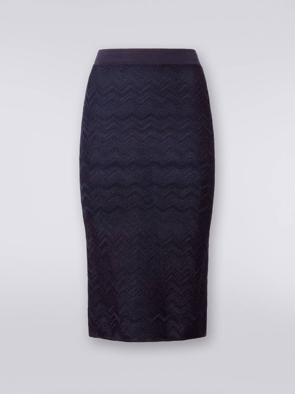 Missoni Gonna midi in viscosa e lana chevron Qualità