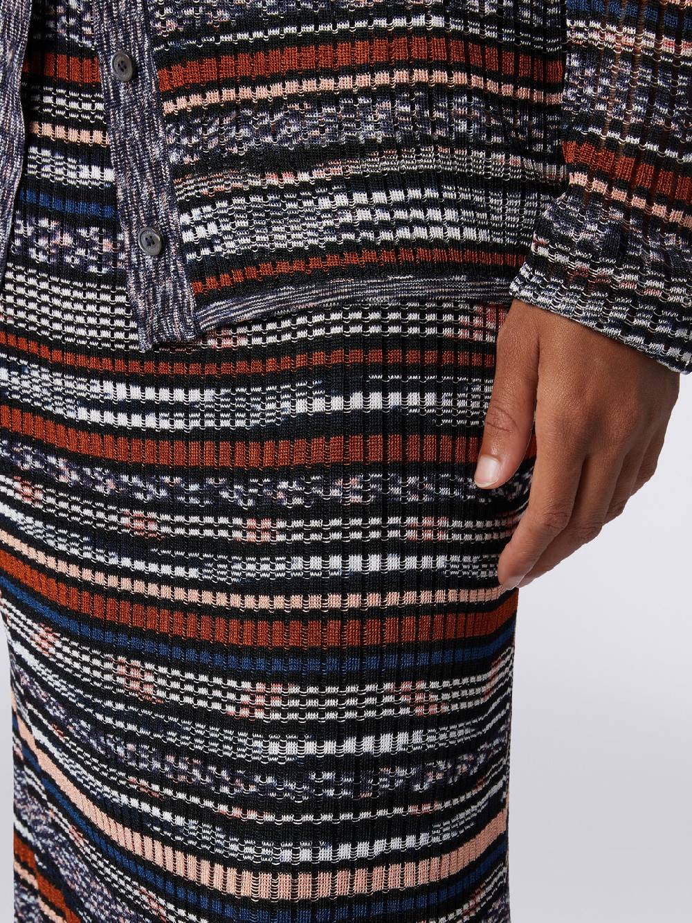 Missoni Gonna midi a costine in viscosa fiammata Negozi Online