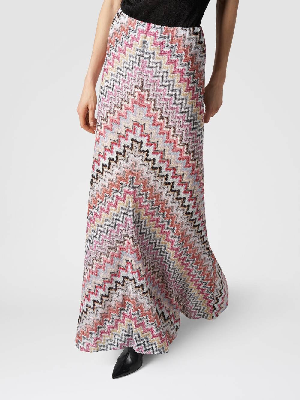 Missoni Gonna lunga in viscosa lamé zig zag Consegna Veloce