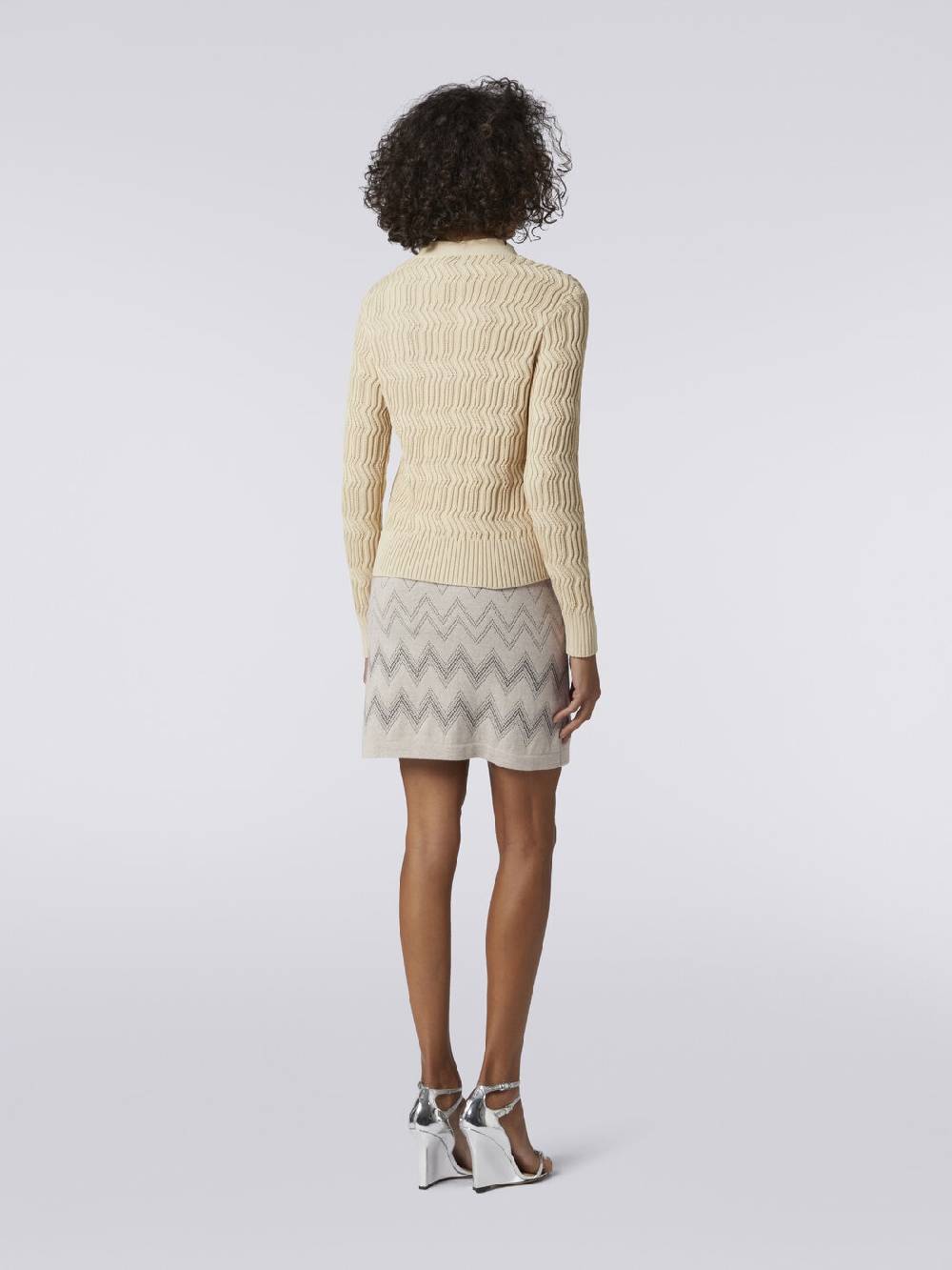Missoni Minigonna in lana e viscosa zig zag con lurex Fino Al -60%