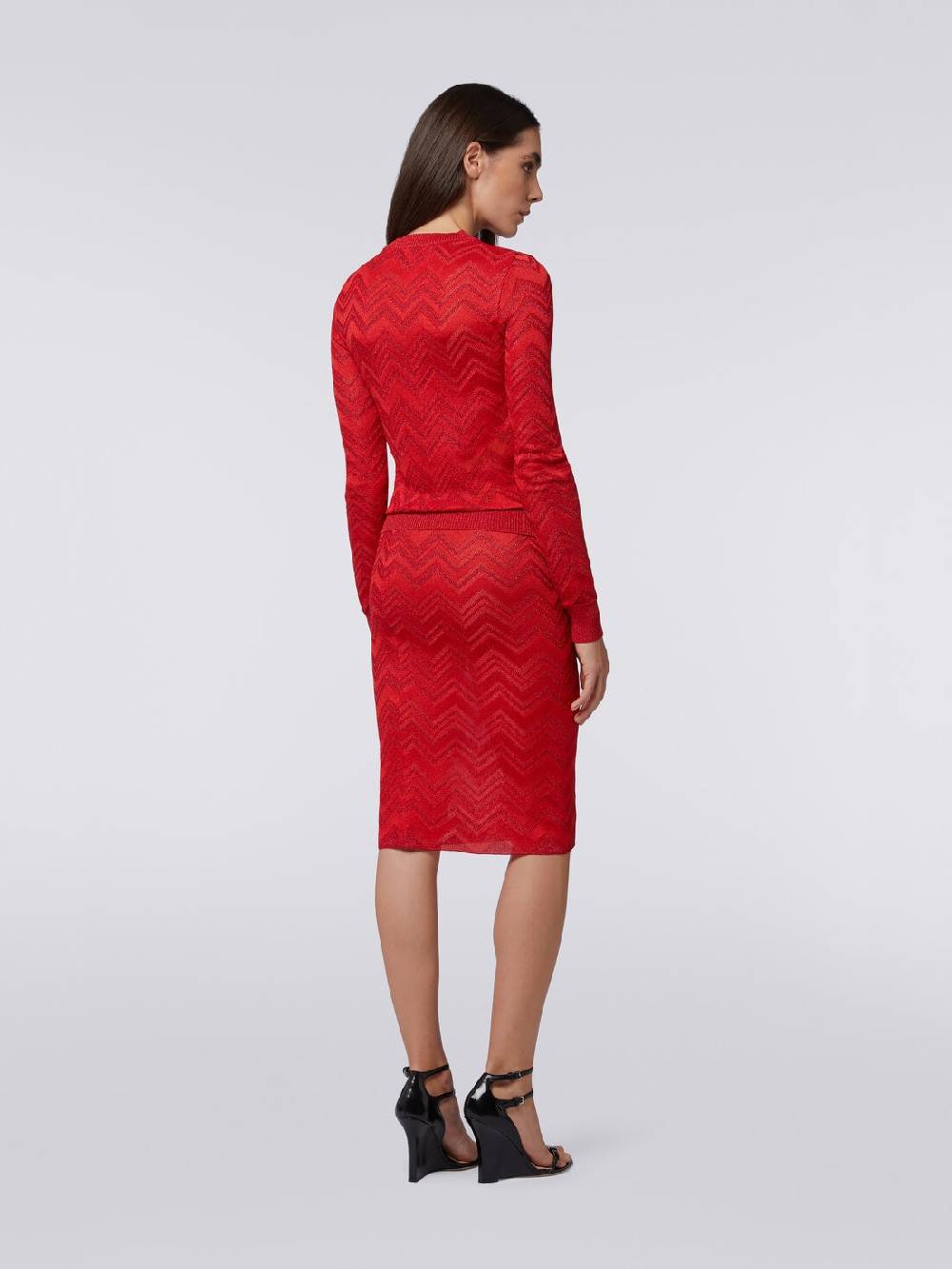Missoni Gonna longuette in maglia zig zag con lurex Affare Del Giorno