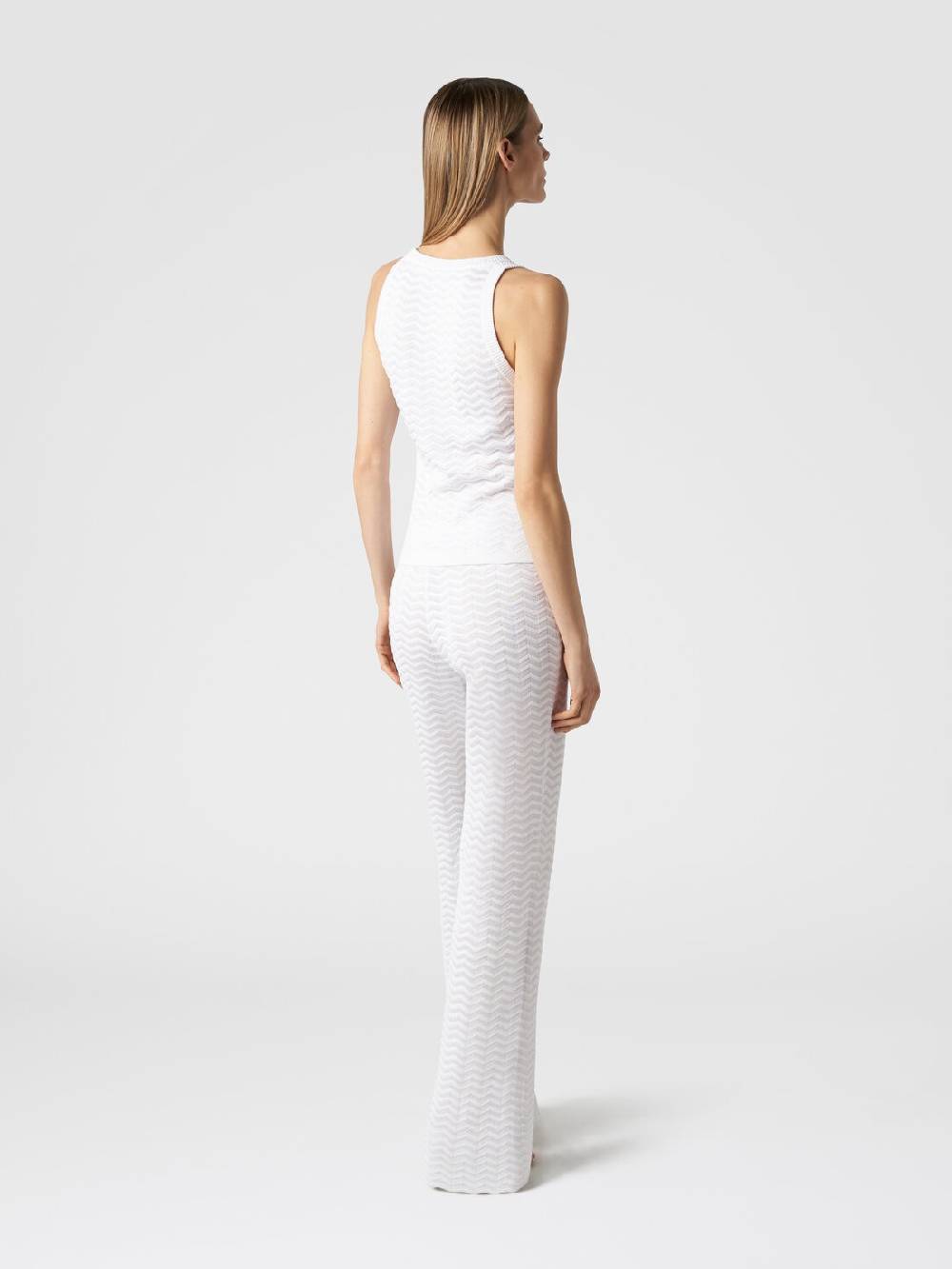 Missoni Pantaloni in maglia zig zag Presa