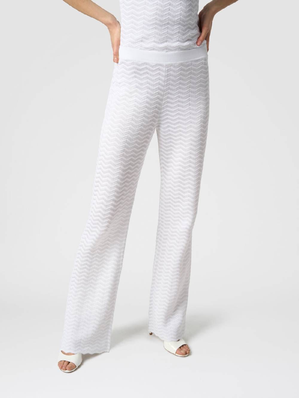 Missoni Pantaloni in maglia zig zag Presa
