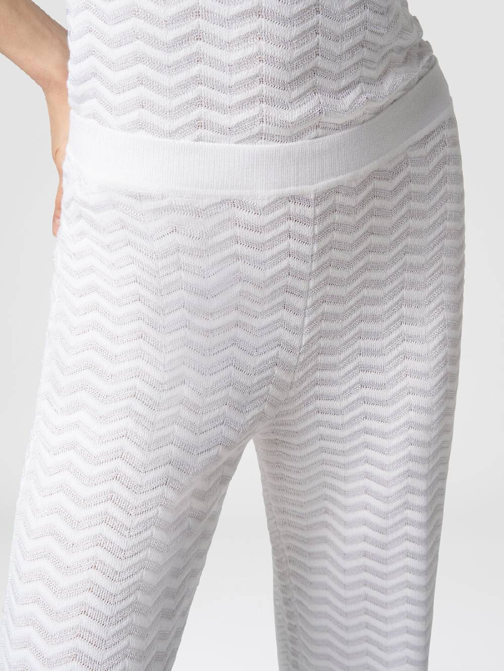 Missoni Pantaloni in maglia zig zag Presa
