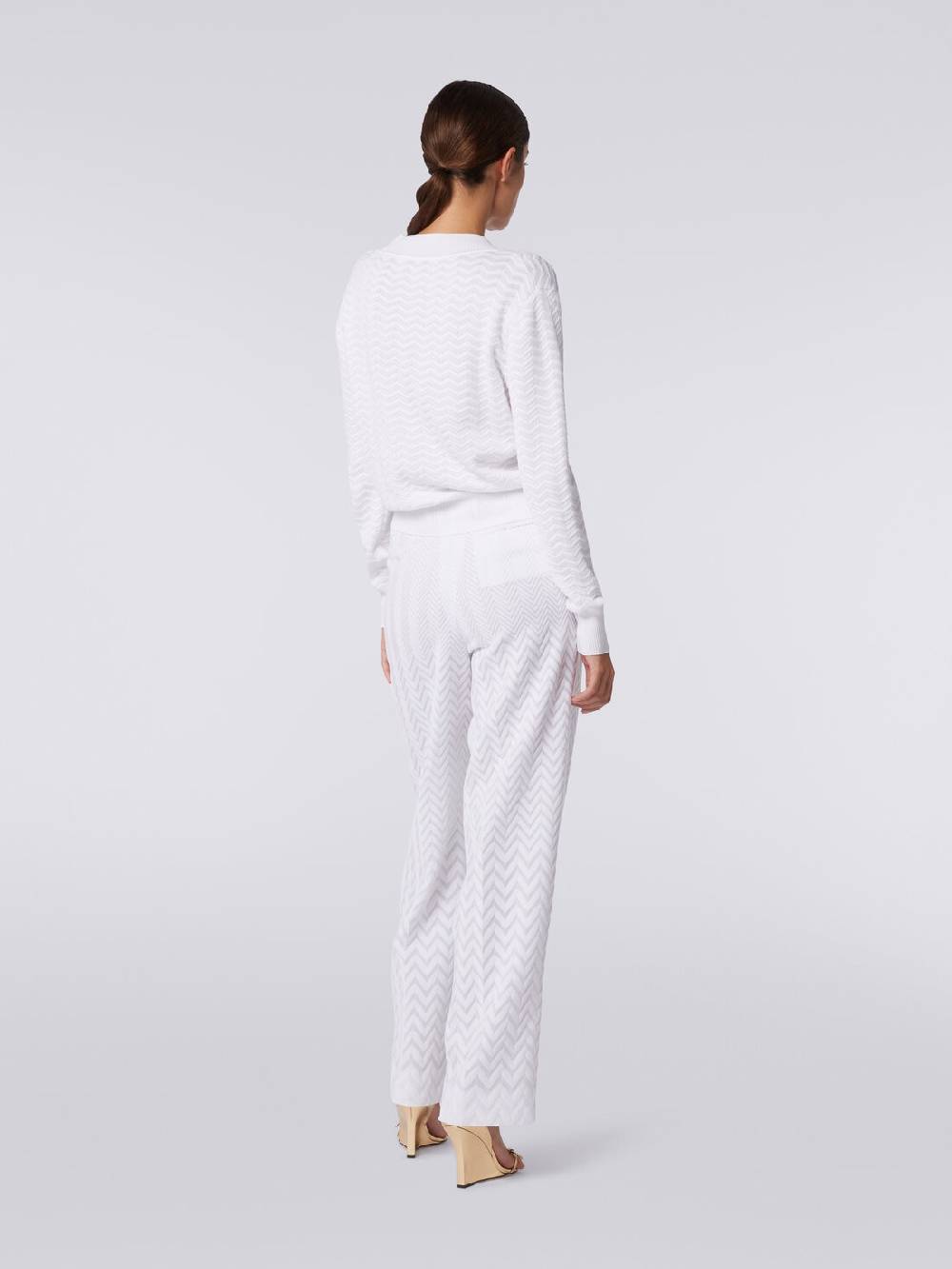Missoni Pullover con scollatura a V in maglia zig zag Sconto