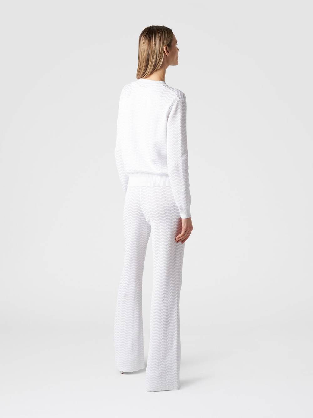Missoni Cardigan in maglia di viscosa e cotone chevron Offerta