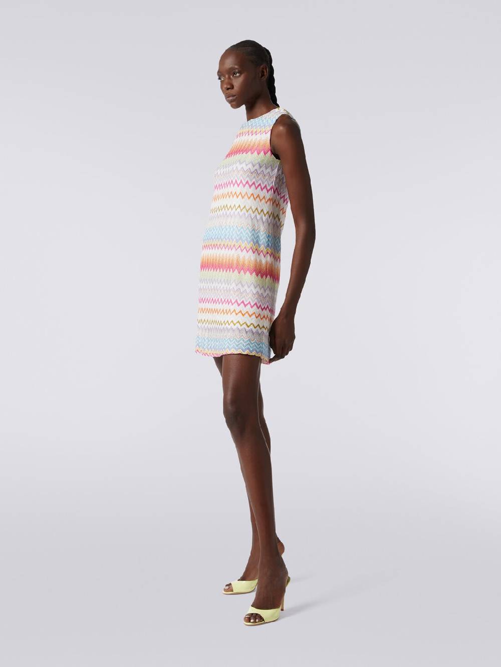 Missoni Abito a sacchetto in viscosa zig zag con lurex Economico