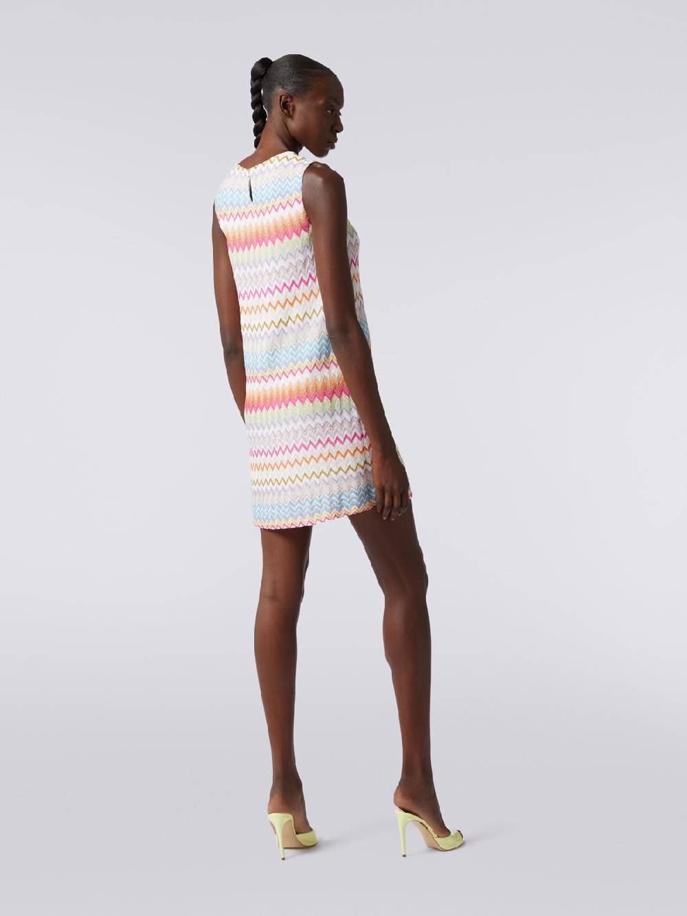 Missoni Abito a sacchetto in viscosa zig zag con lurex Economico