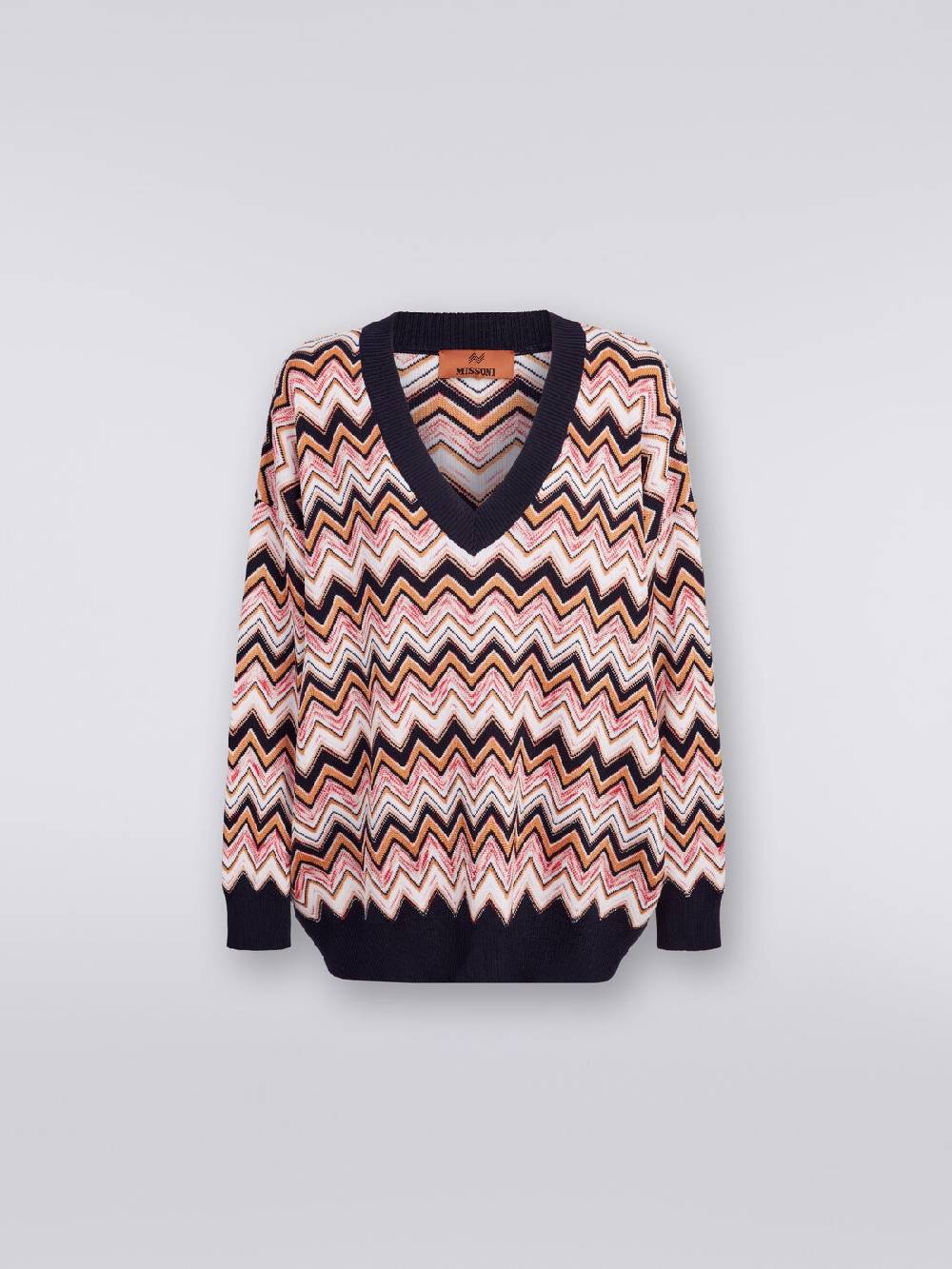 Missoni Maglia oversize zig zag con profili a contrasto Online