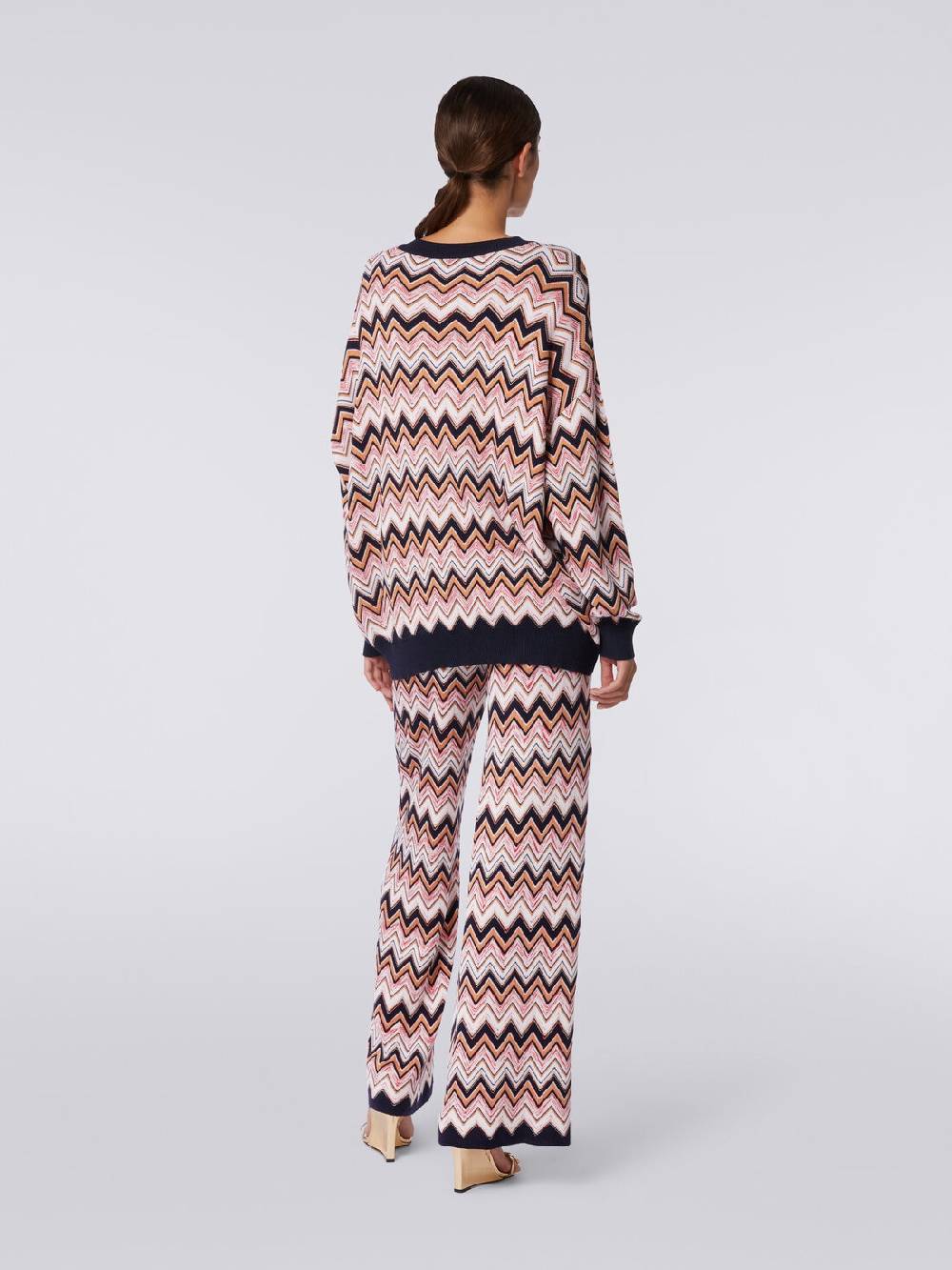Missoni Maglia oversize zig zag con profili a contrasto Online