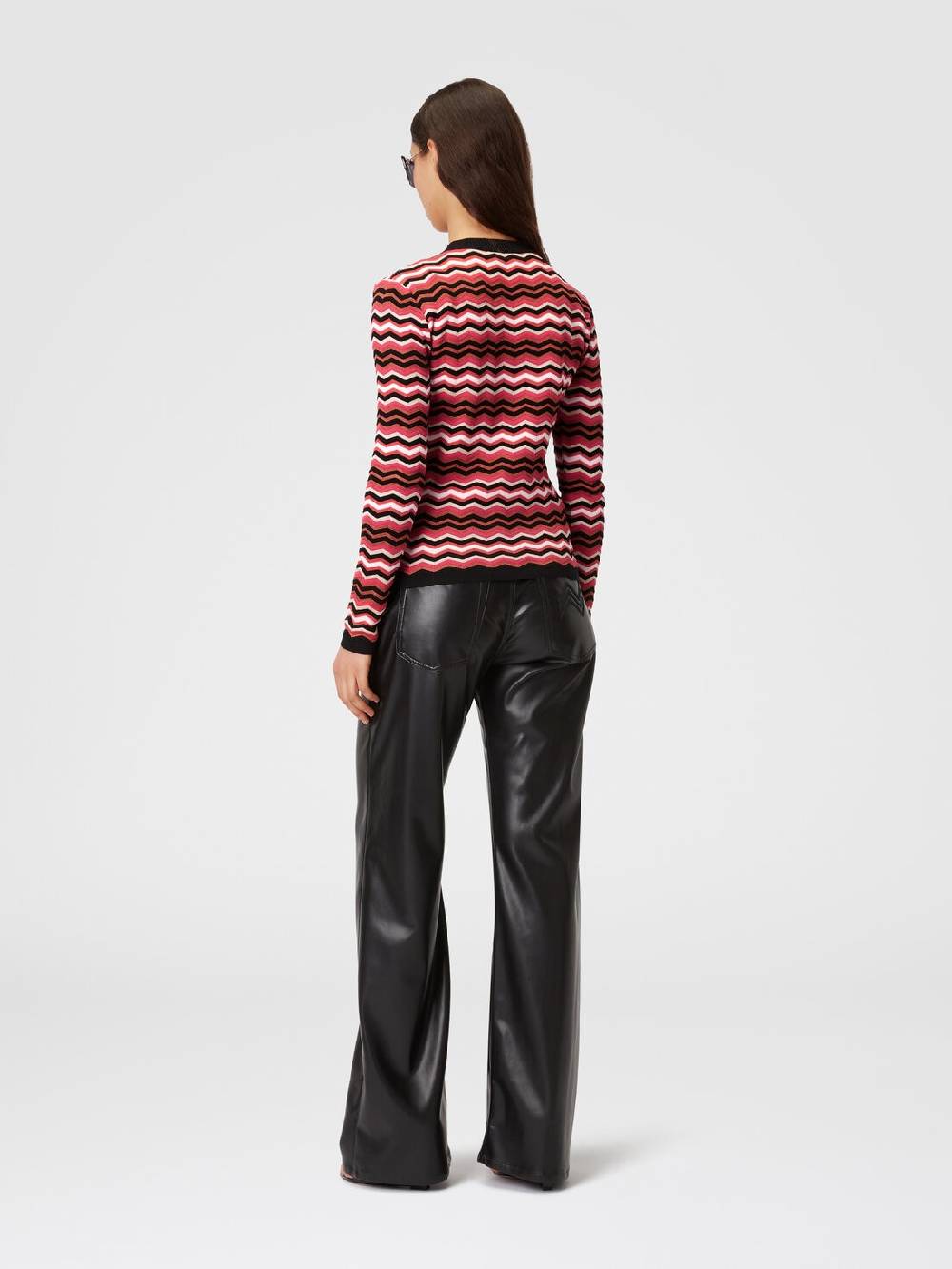 Missoni Pullover girocollo in cotone e viscosa zig zag Outlet