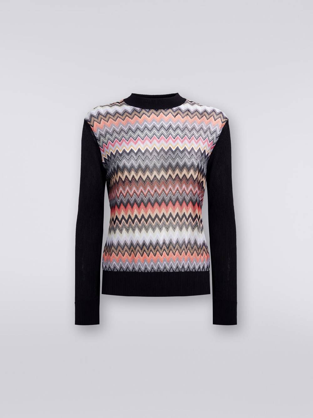 Missoni Pullover girocollo in viscosa zig zag Hotsell