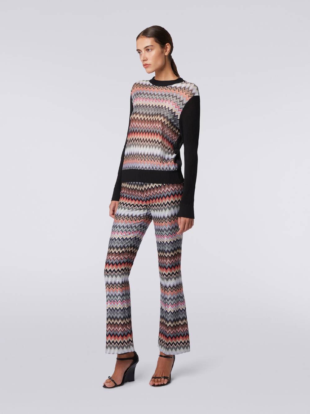 Missoni Pullover girocollo in viscosa zig zag Hotsell