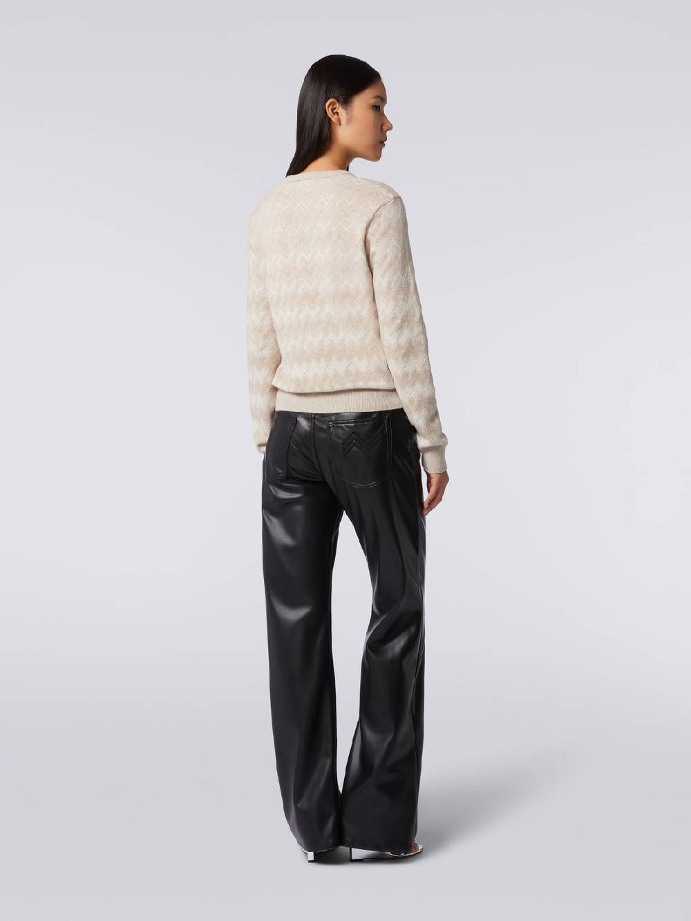 Missoni Pullover con scollo a V in cachemire con zig zag Vendita Calda