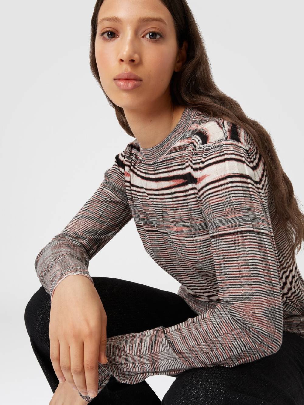 Missoni Maglia girocollo in cashmere e seta fiammata Vendita Economica