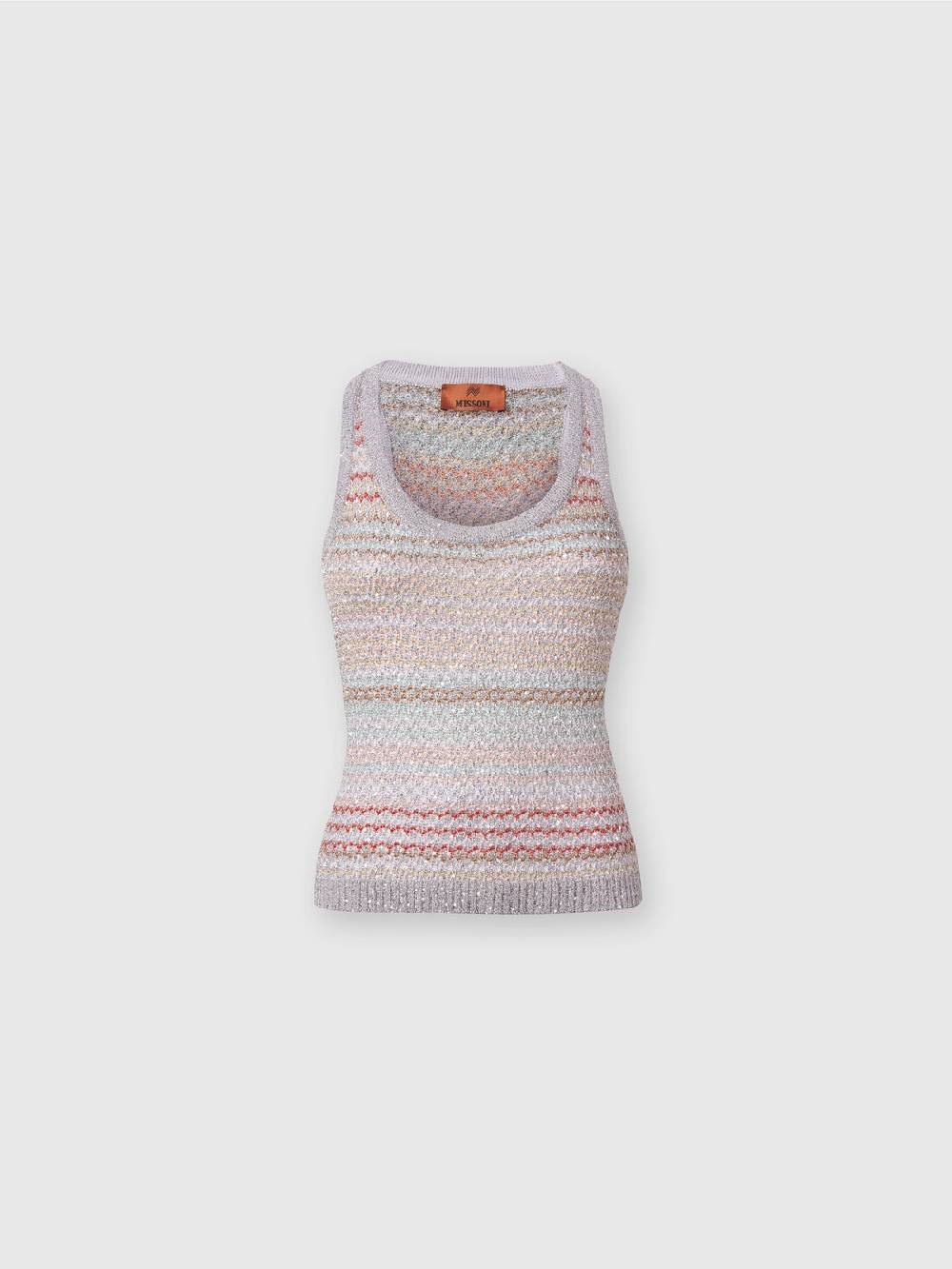 Missoni Canottiera in maglia a rete con applicazione di paillettes Spedizione gratuita