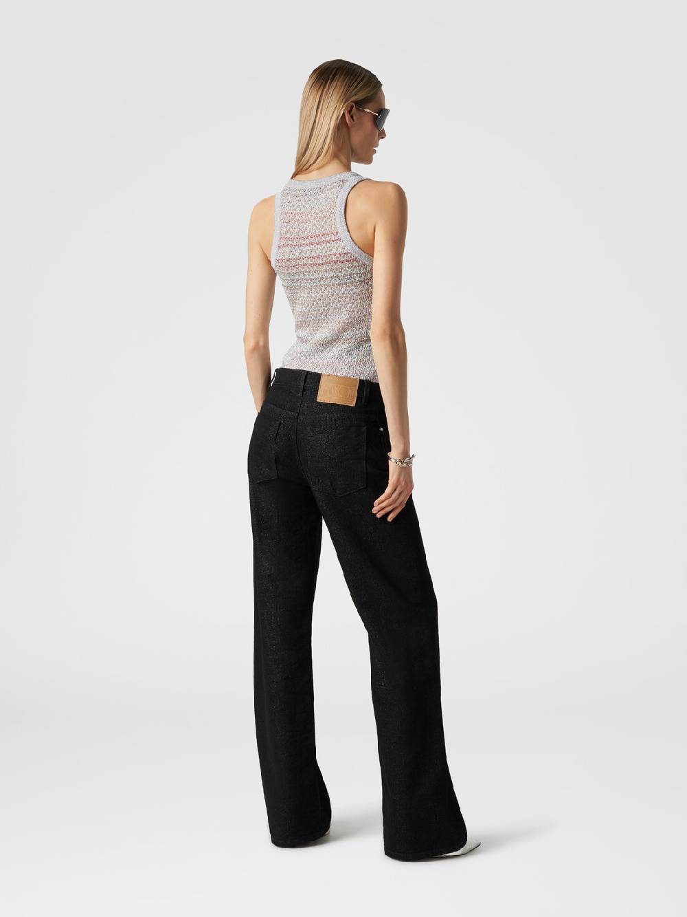 Missoni Canottiera in maglia a rete con applicazione di paillettes Spedizione gratuita