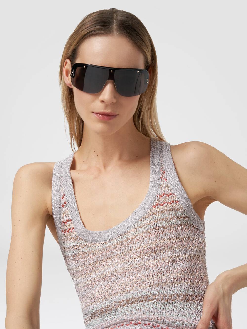 Missoni Canottiera in maglia a rete con applicazione di paillettes Spedizione gratuita