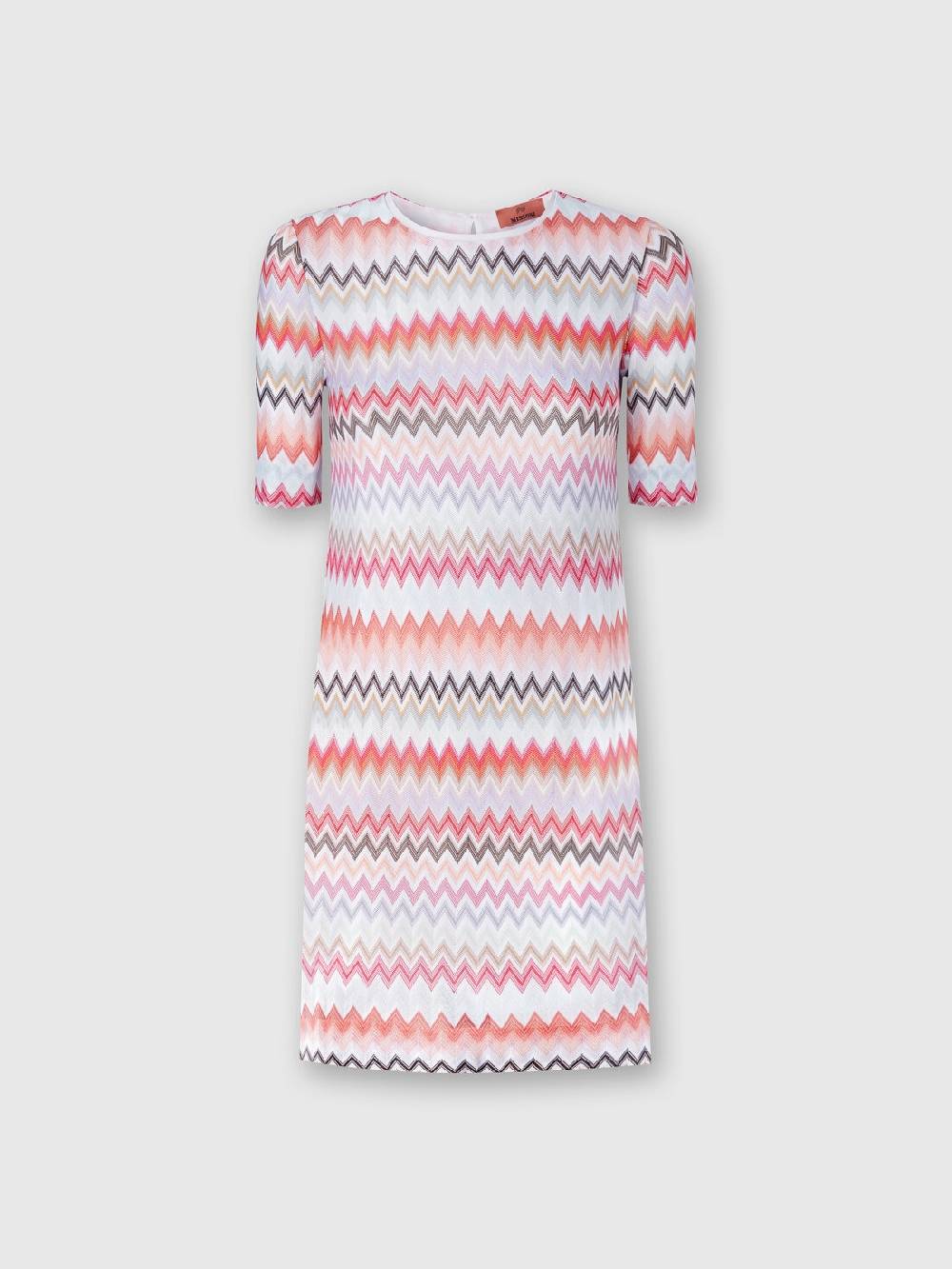 Missoni Abito a maniche corte in cotone e viscosa zig zag Negozio