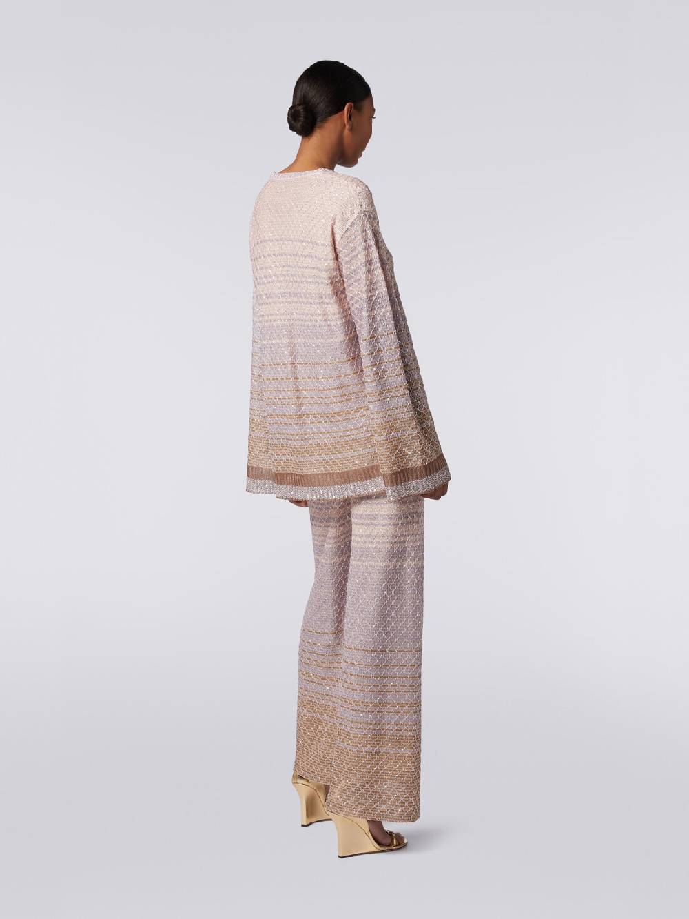 Missoni Pullover girocollo in misto viscosa dégradé con paillettes Italia
