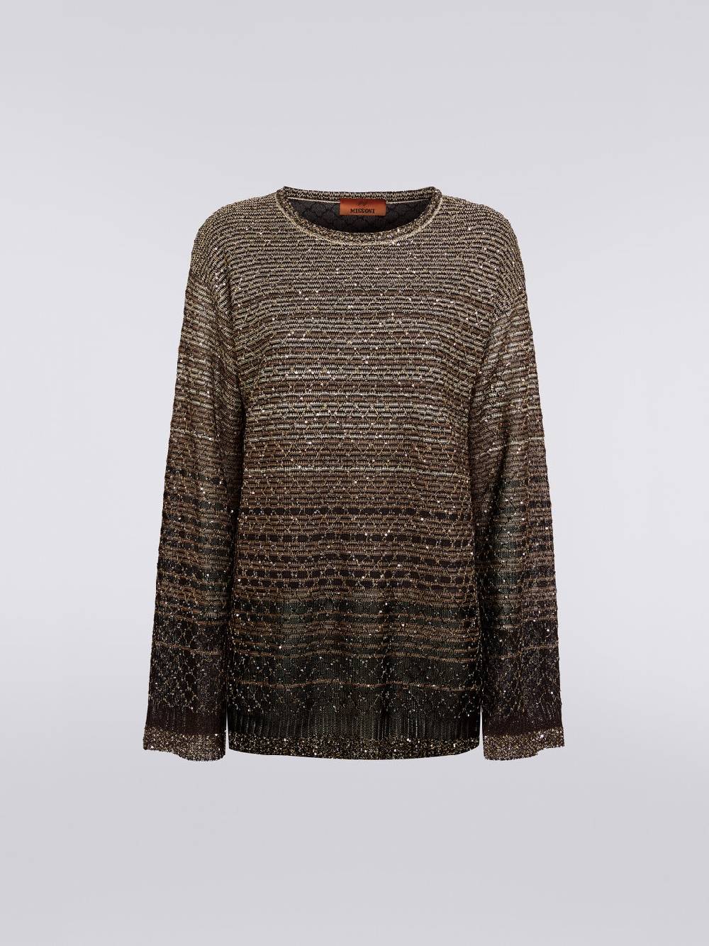 Missoni Pullover girocollo in misto viscosa dégradé con paillettes 2025