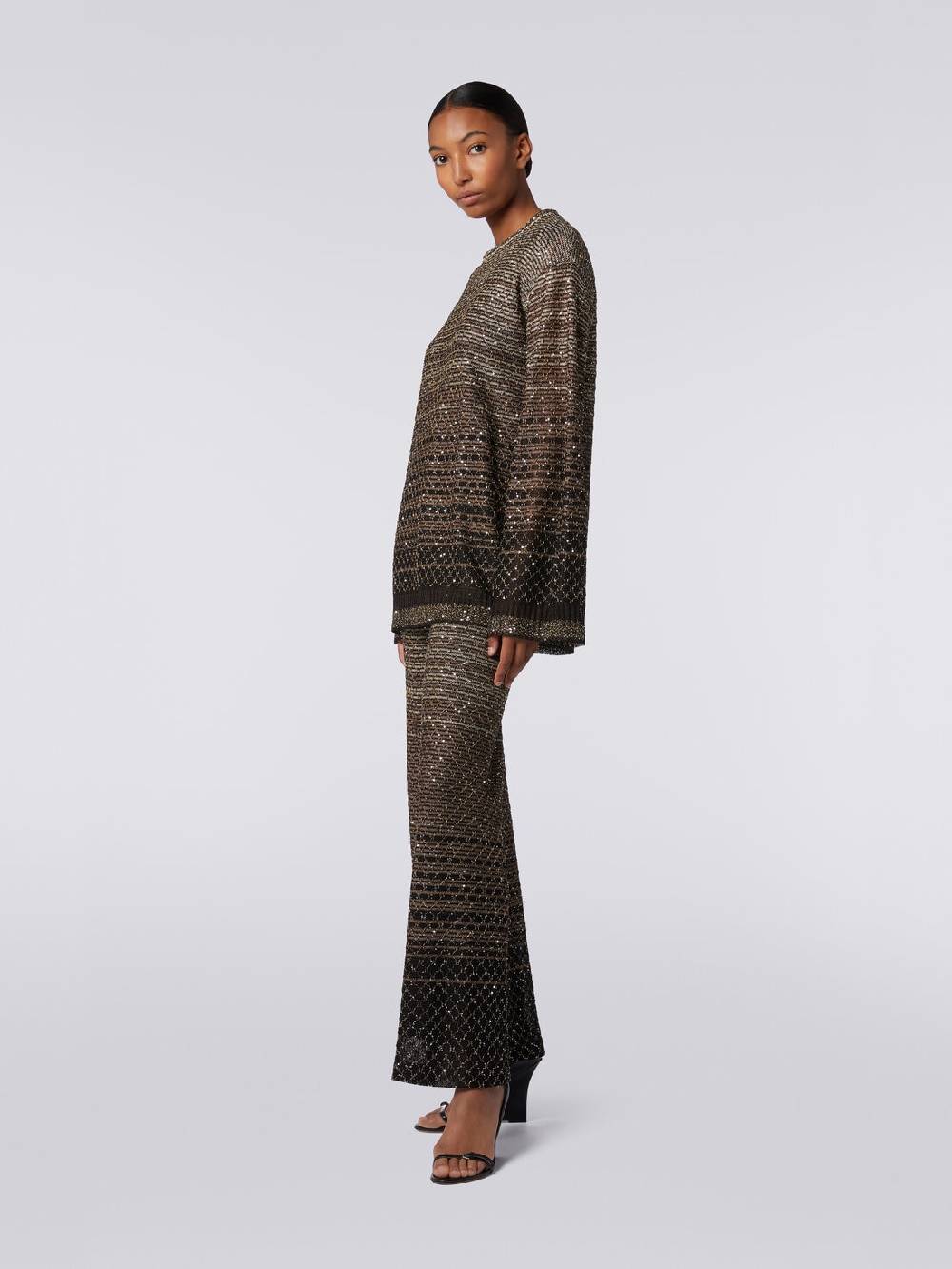 Missoni Pullover girocollo in misto viscosa dégradé con paillettes 2025