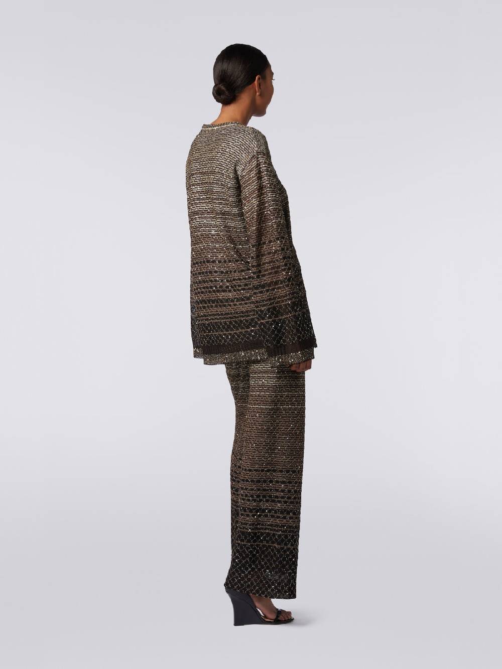 Missoni Pullover girocollo in misto viscosa dégradé con paillettes 2025