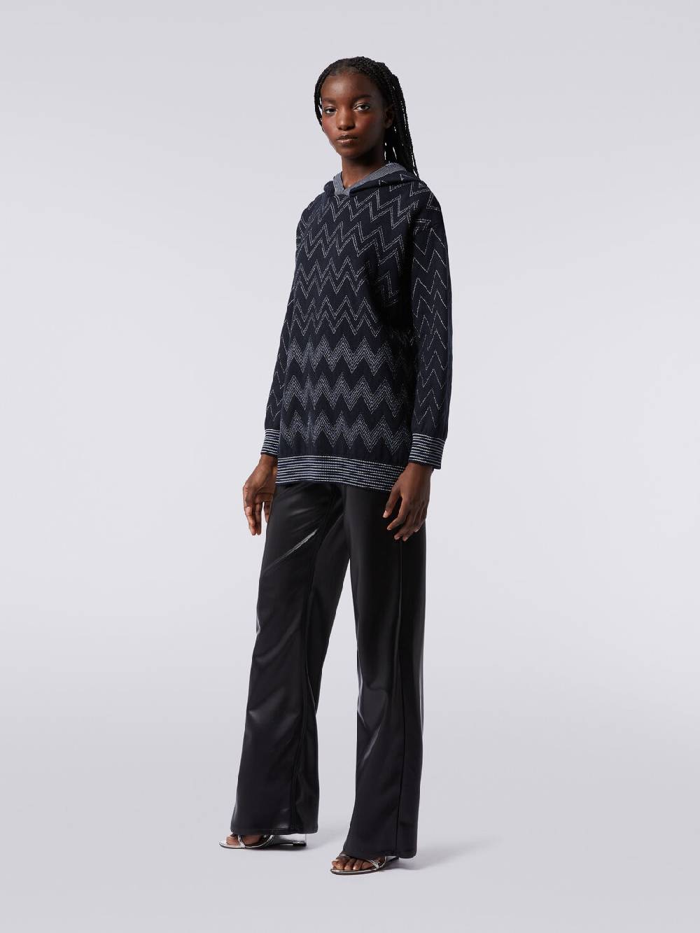 Missoni Pullover in misto lana zig zag con lurex In Linea