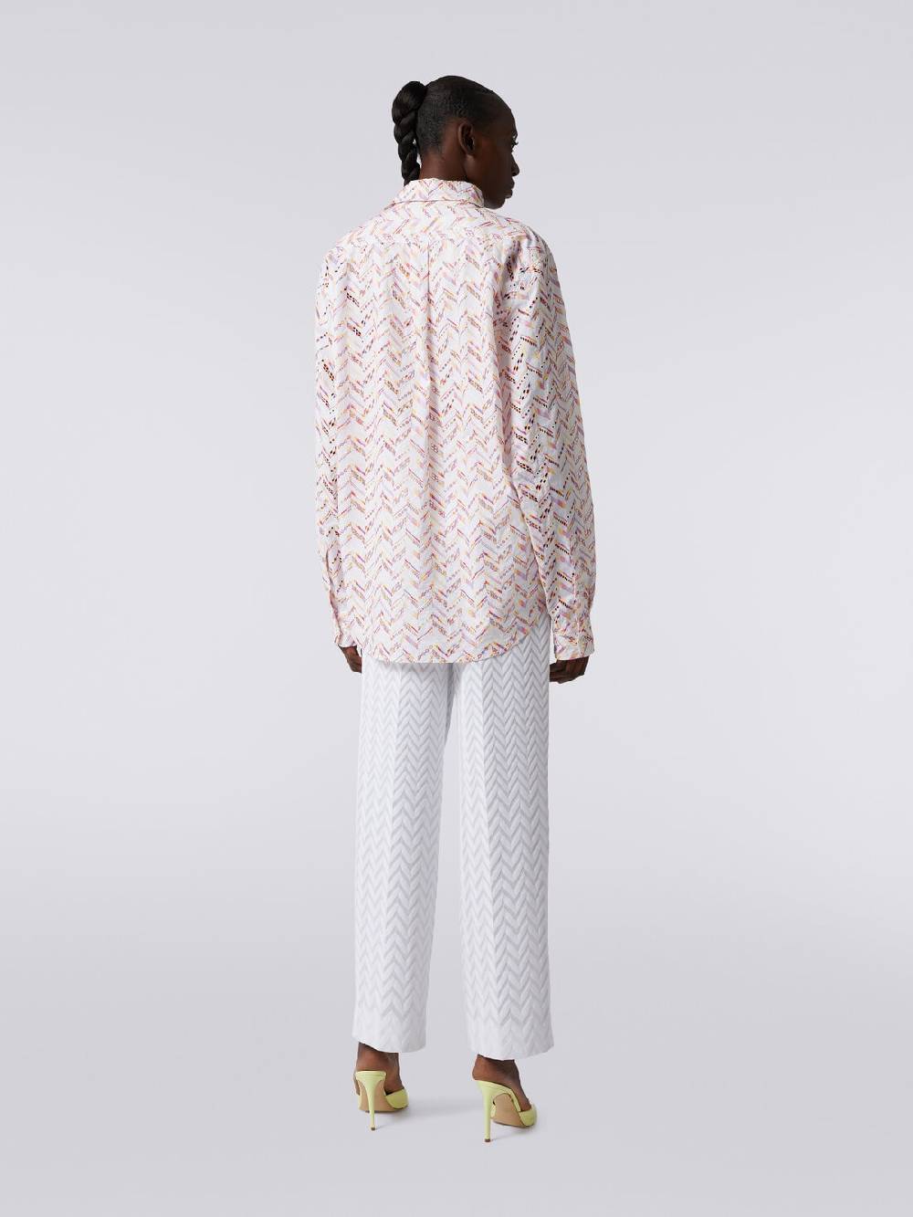 Missoni Camicia in popeline di cotone con pizzo sangallo Pezzi Unici
