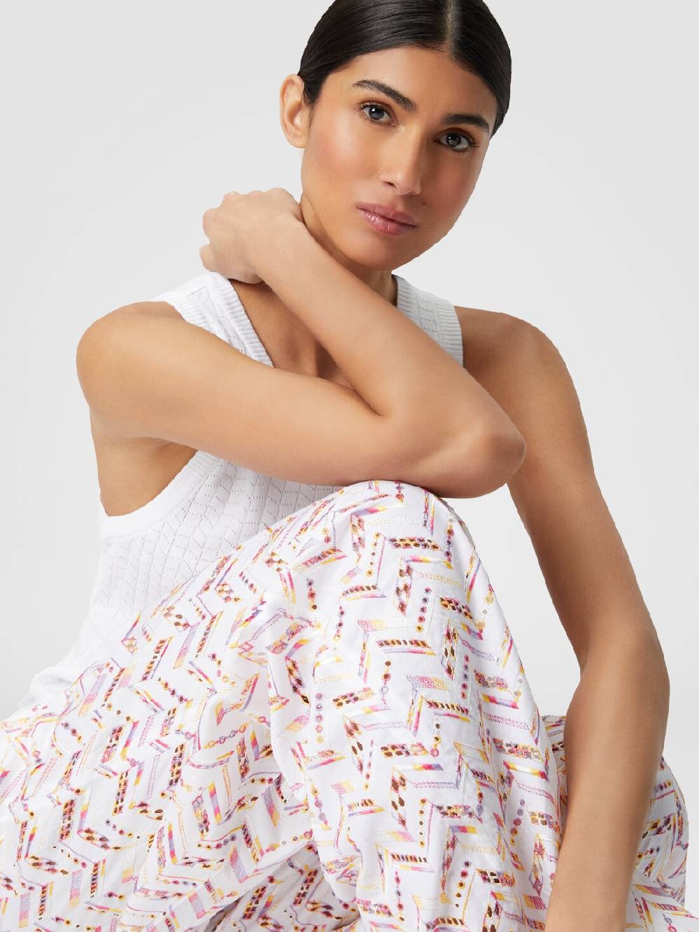 Missoni Pantaloni in popeline di cotone con pizzo sangallo Soddisfazione Garantita
