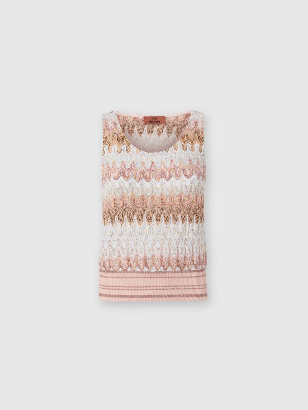 Missoni Canottiera in misto viscosa lamé con motivo a onde Negozi Online