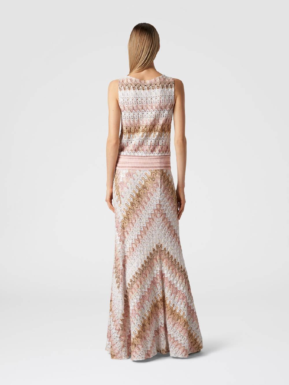 Missoni Canottiera in misto viscosa lamé con motivo a onde Negozi Online