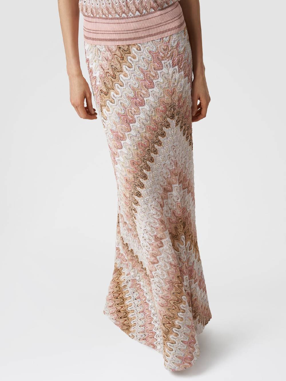 Missoni Gonna lunga in misto viscosa lamé effetto pizzo Acquista Ora