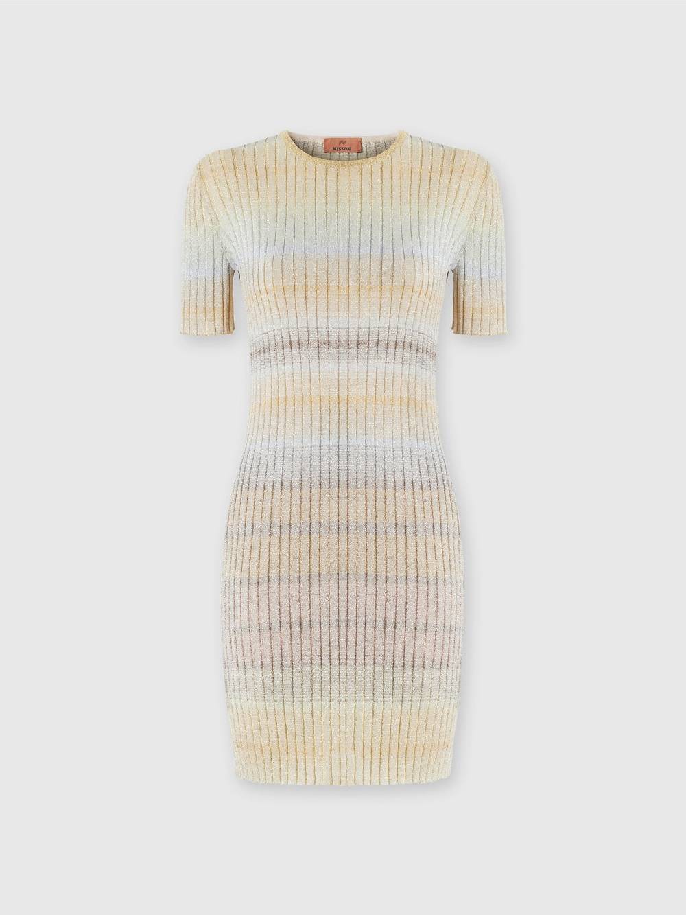 Missoni Mini-abito girocollo a costine con lurex Fino Al -60%