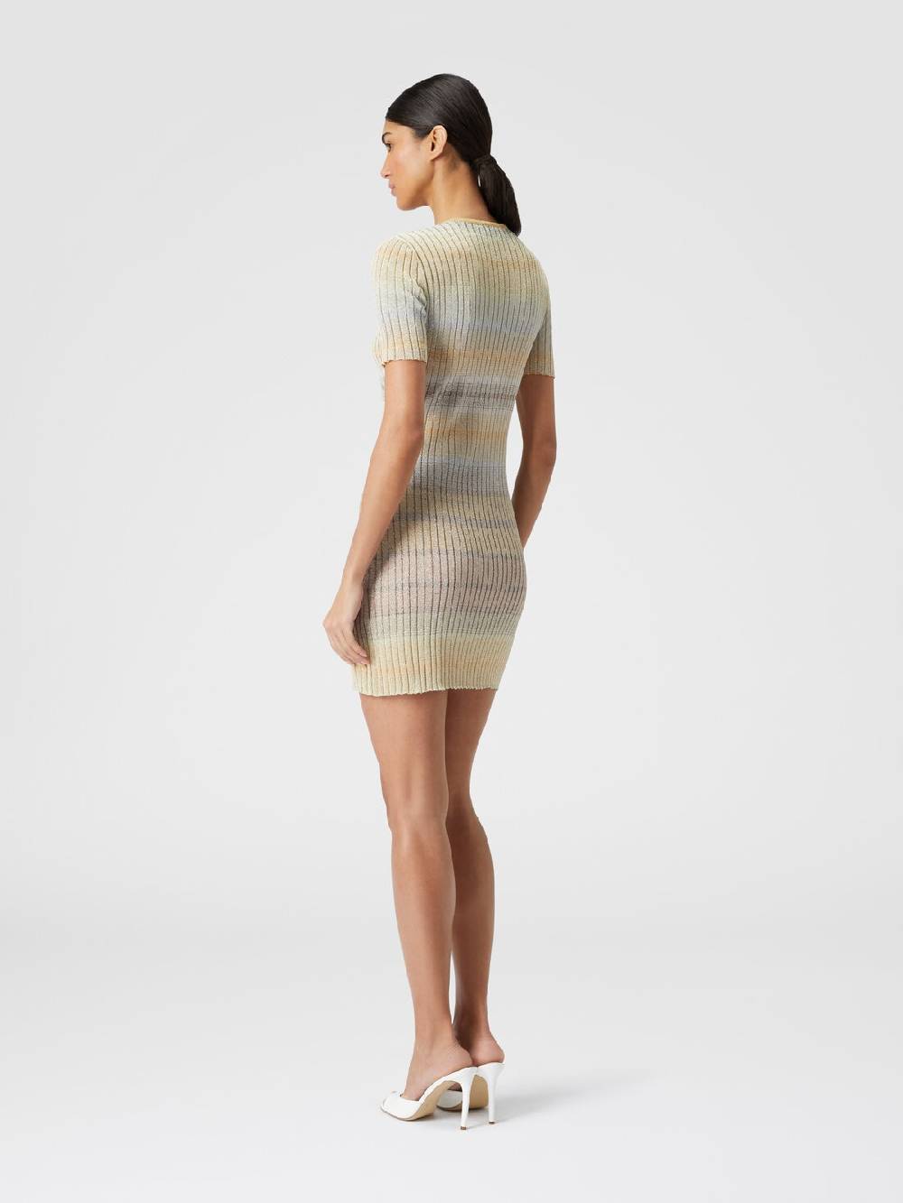 Missoni Mini-abito girocollo a costine con lurex Fino Al -60%