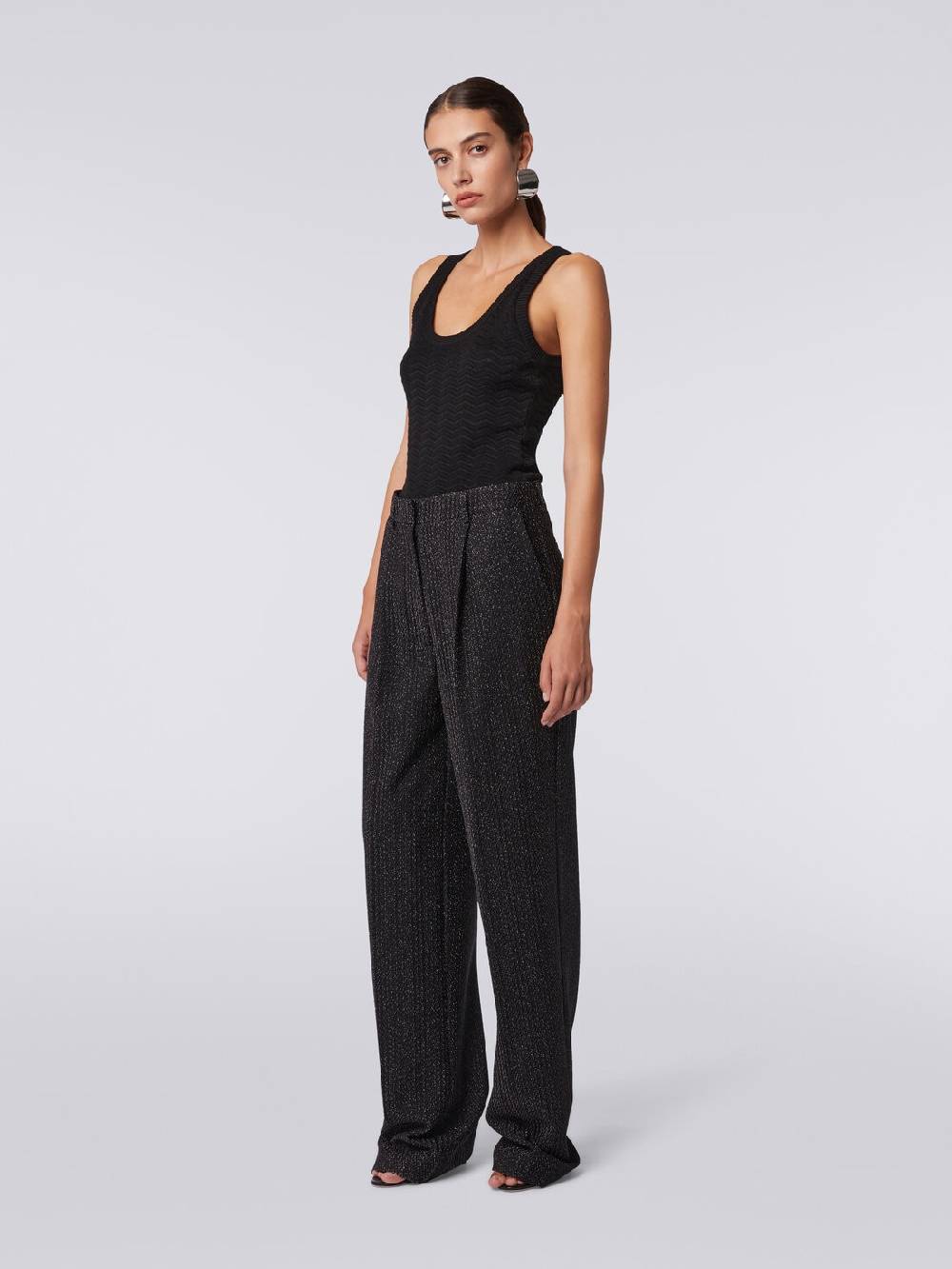 Missoni Pantaloni in misto viscosa lamé Prezzo Ridotto