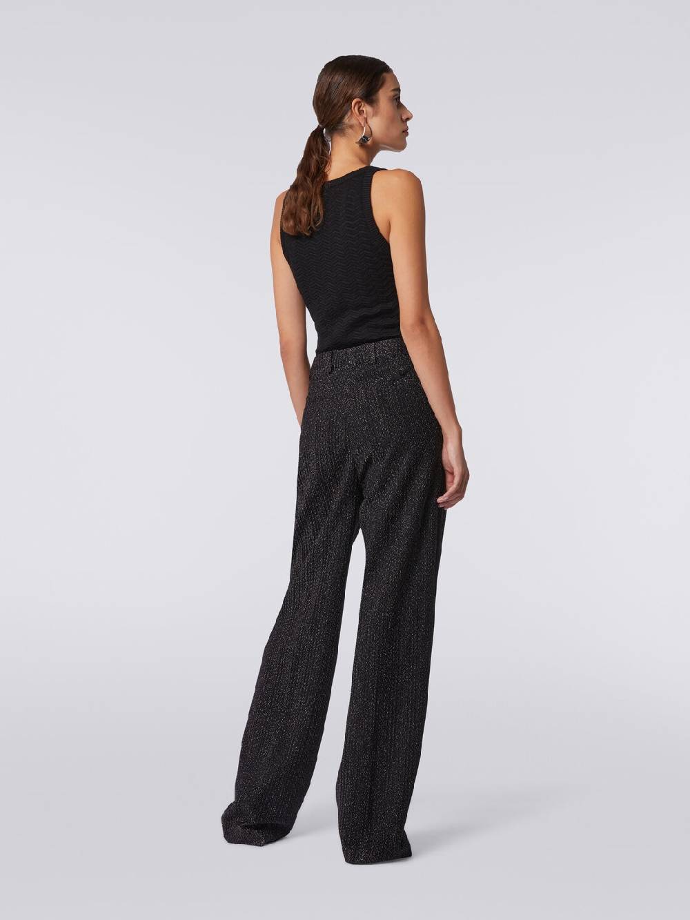 Missoni Pantaloni in misto viscosa lamé Prezzo Ridotto