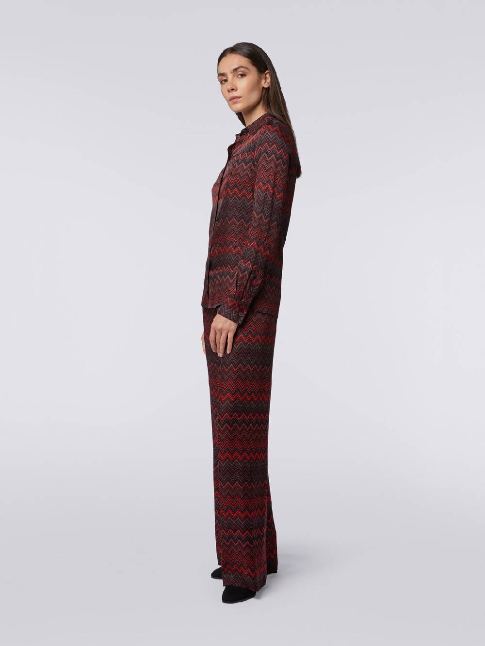 Missoni Pantaloni in viscosa jacquard a zig zag Novità