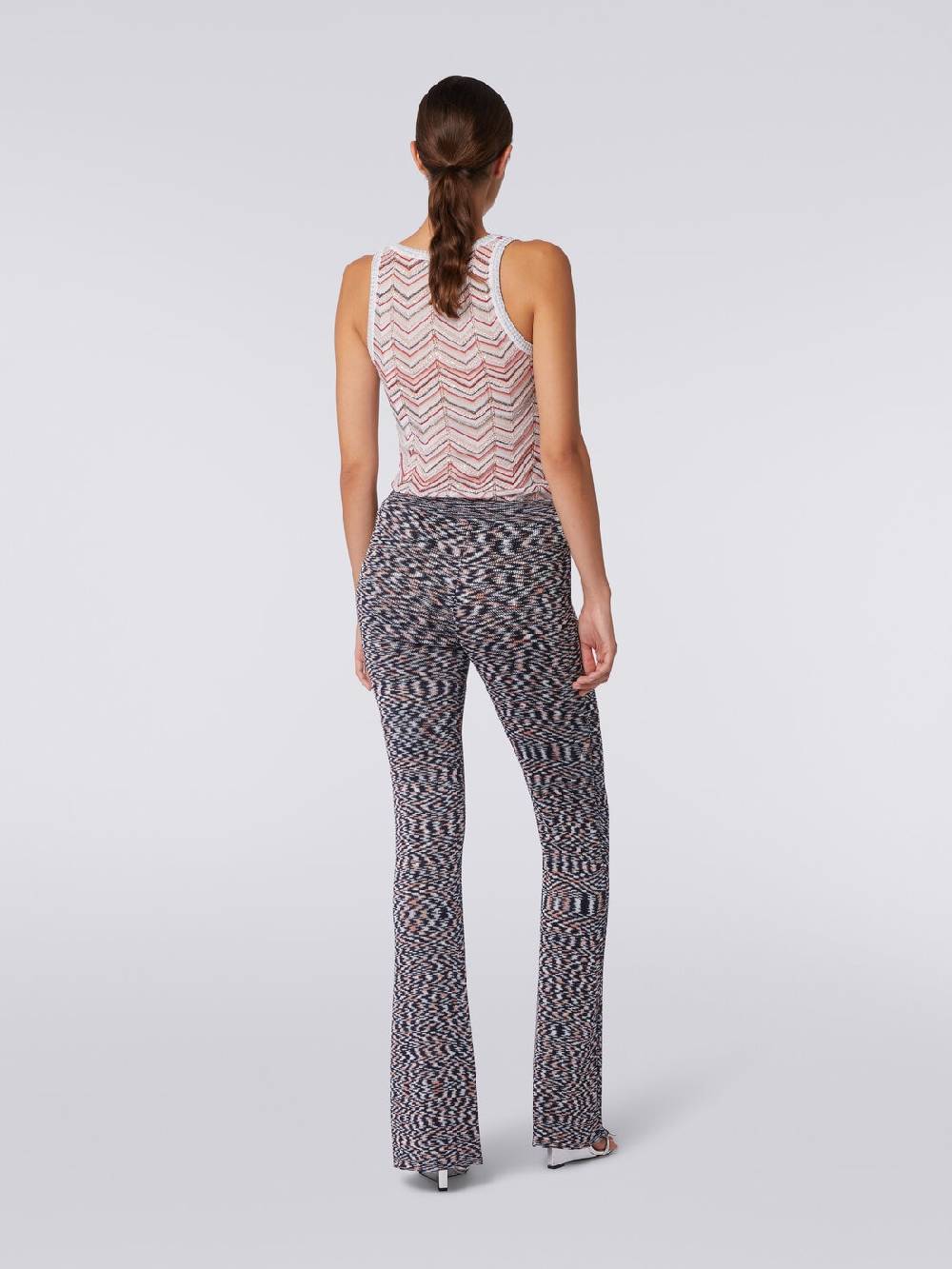 Missoni Pantaloni flare in misto viscosa fiammata Offerta