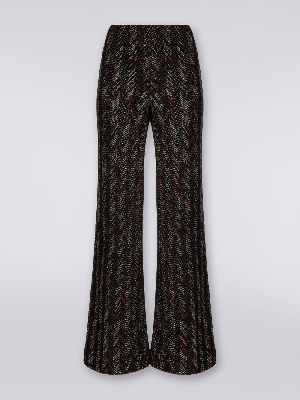 Missoni Pantaloni a palazzo in lana e viscosa zig zag Economico